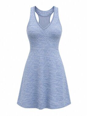 💖 2/40 Mondetta Blue Patterned Racerback Active Dress Size XL